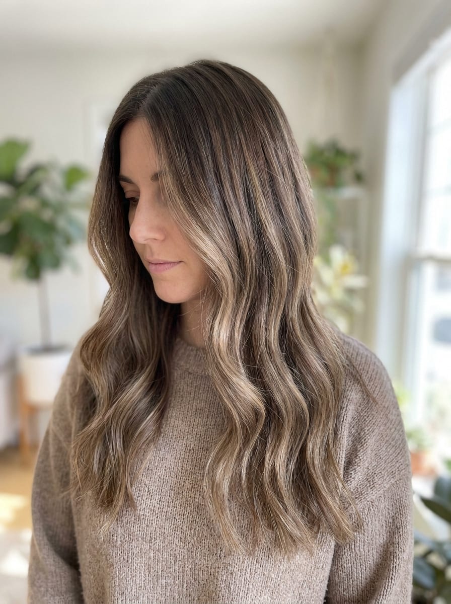 Soft Bronde Balayage - Balayage braune Haare
